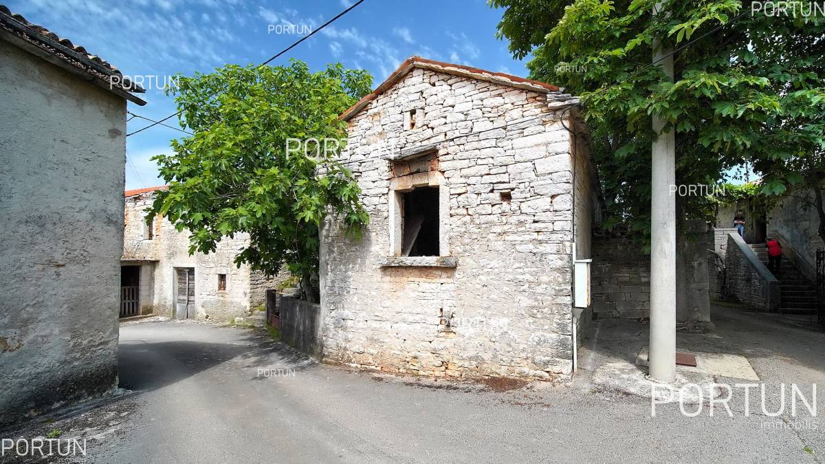 Old stone complex of houses in the beautiful hinteland of Istria - 20881 012
